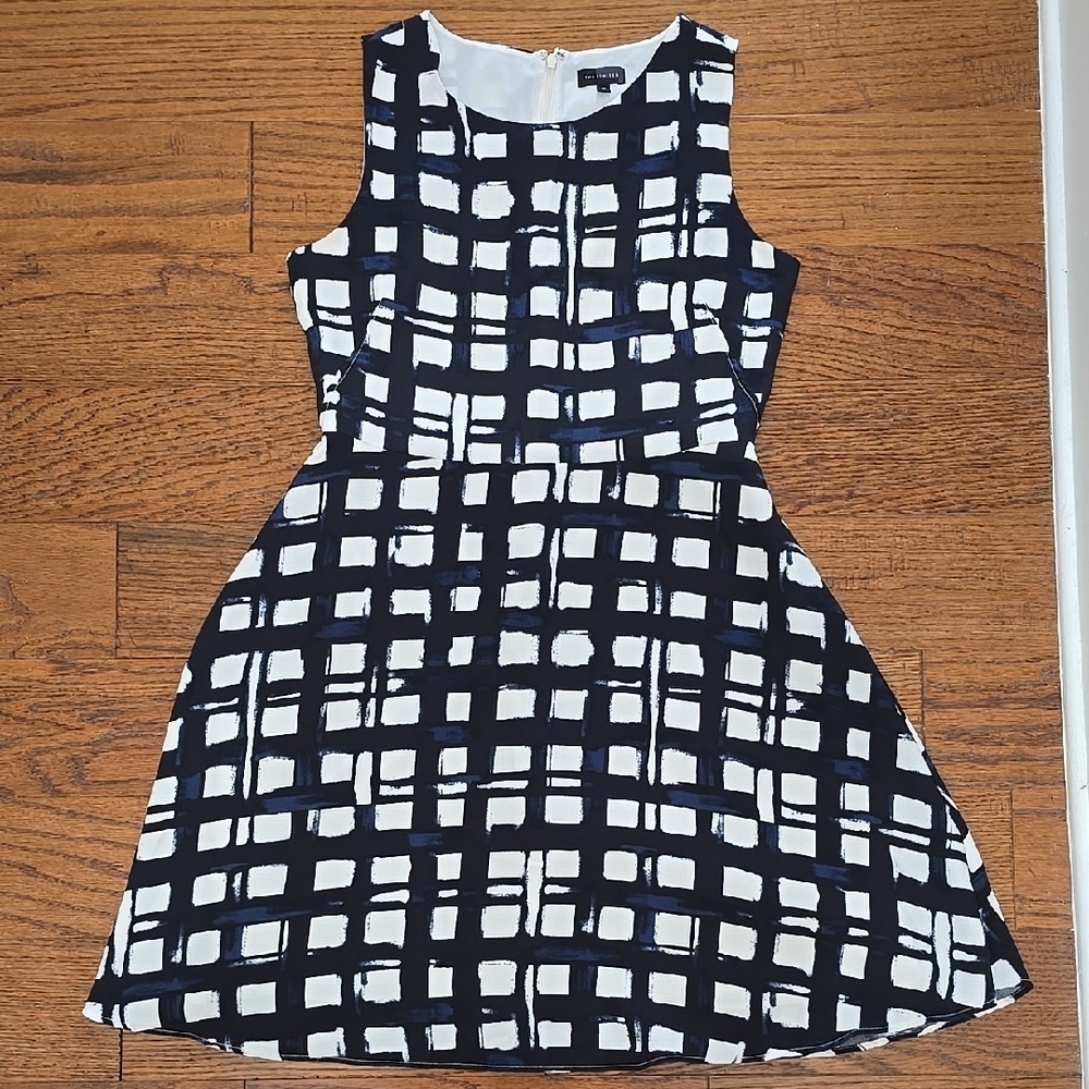 Stylish Navy and White Dress